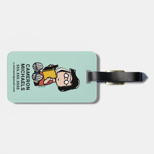 pinda's | Marcie Reading Bagagelabel (Achterkant horizontaal)