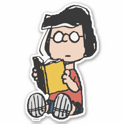 pinda's | Marcie Reading Sticker (Voorkant)