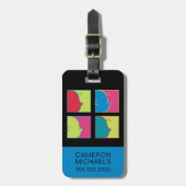 pinda's | Moderne Pop Art Charlie Brown Bagagelabel (Voorkant verticaal)