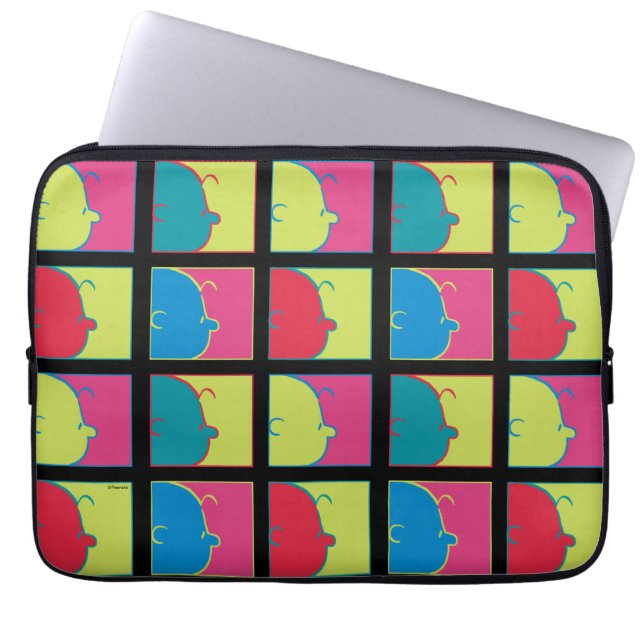 pinda's | Moderne Pop Art Charlie Brown Laptop Sleeve (Voorkant)