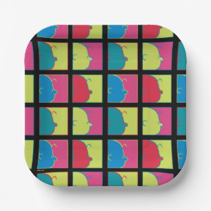 pinda's   Moderne Pop Art Charlie Brown Papieren Bordje