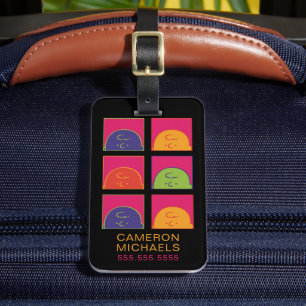 pinda's Moderne Pop Art Het is Charlie Brown Bagagelabel