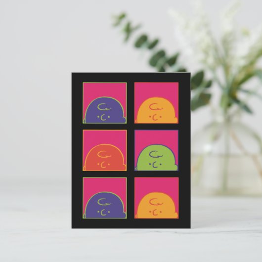 pinda's | Moderne Pop Art Het is Charlie Brown Briefkaart (Staand voorkant)
