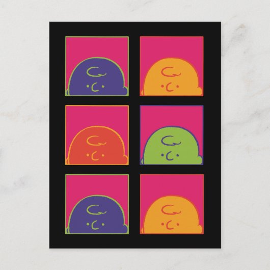 pinda's | Moderne Pop Art Het is Charlie Brown Briefkaart (Voorkant)