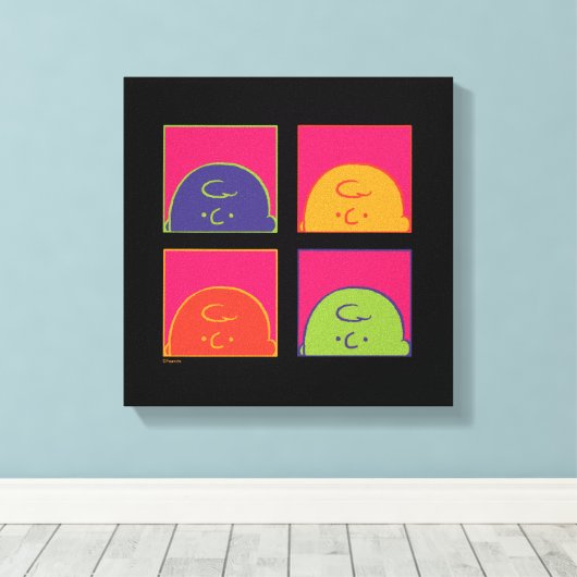 pinda's | Moderne Pop Art Het is Charlie Brown Canvas Afdruk (Insitu (Houten vloer))
