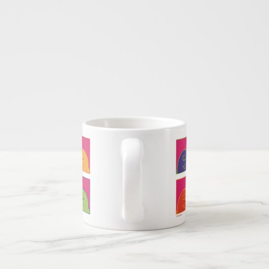 pinda's | Moderne Pop Art Het is Charlie Brown Espresso Kop (Achterkant)