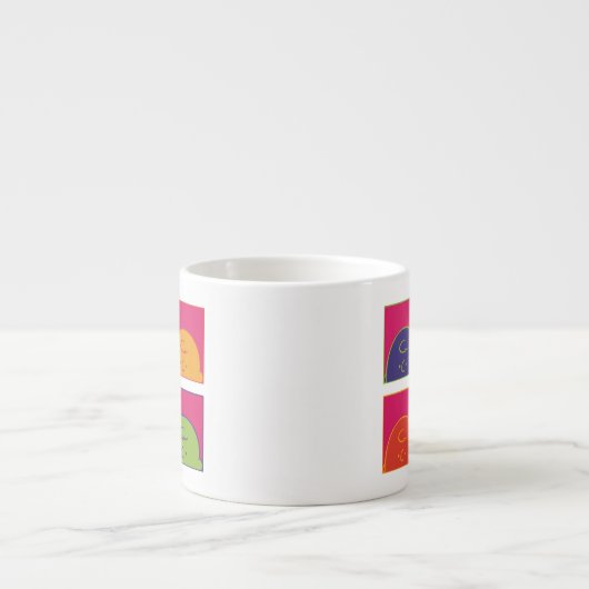 pinda's | Moderne Pop Art Het is Charlie Brown Espresso Kop (Voorkant)