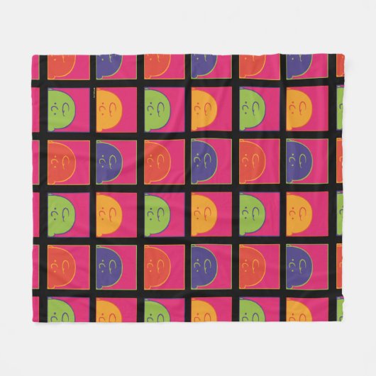 pinda's | Moderne Pop Art Het is Charlie Brown Fleece Deken (Voorkant (Horizontaal))