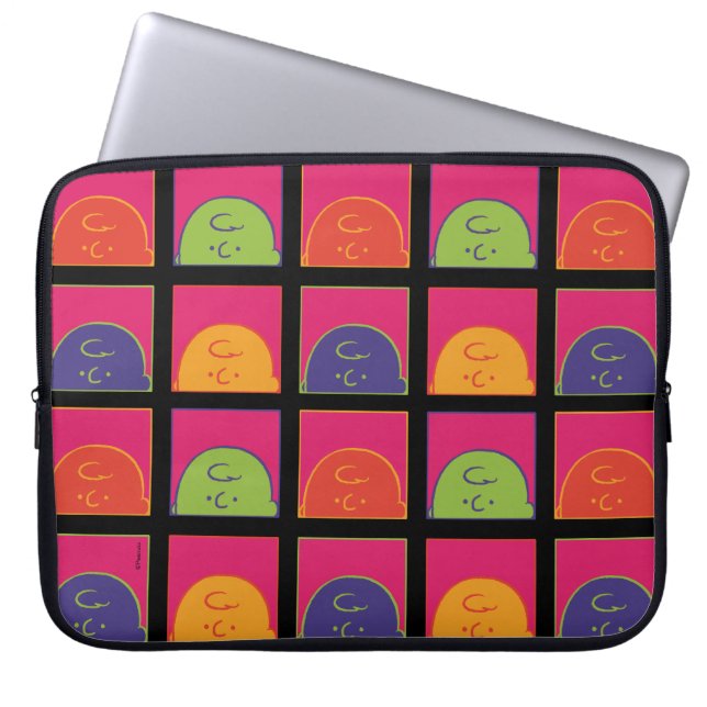 pinda's | Moderne Pop Art Het is Charlie Brown Laptop Sleeve (Voorkant)