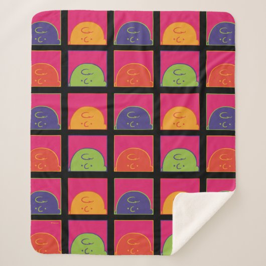pinda's | Moderne Pop Art Het is Charlie Brown Sherpa Deken (Voorkant)