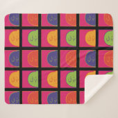 pinda's | Moderne Pop Art Het is Charlie Brown Sherpa Deken (Voorkant (horizontaal))