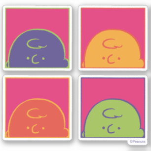 pinda's   Moderne Pop Art Het is Charlie Brown Sticker