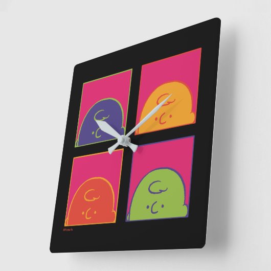 pinda's | Moderne Pop Art Het is Charlie Brown Vierkante Klok (Hoek)