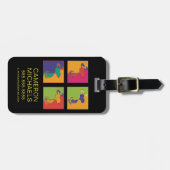 pinda's | Moderne Pop Art Snoopy Bagagelabel (Voorkant horizontaal)