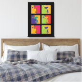 pinda's | Moderne Pop Art Snoopy Canvas Afdruk (Insitu (Slaapkamer))