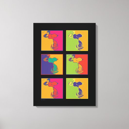 pinda's | Moderne Pop Art Snoopy Canvas Afdruk (Voorkant)