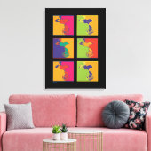 pinda's | Moderne Pop Art Snoopy Canvas Afdruk (Insitu (Woonkamer))