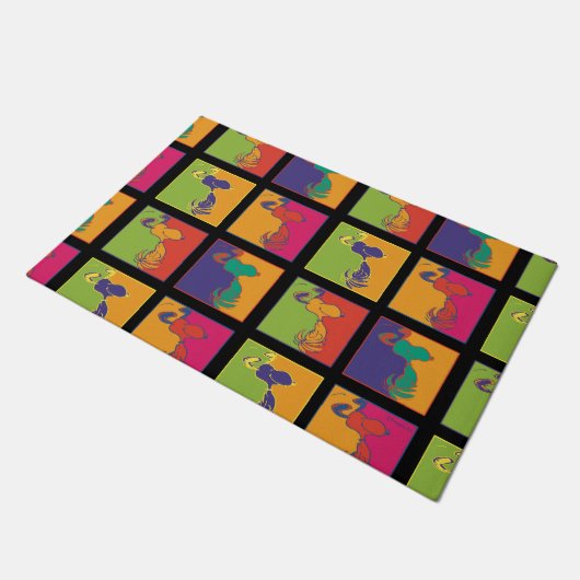 pinda's | Moderne Pop Art Snoopy Deurmat (Schuin)