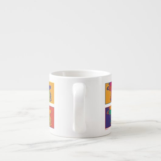 pinda's | Moderne Pop Art Snoopy Espresso Kop (Achterkant)