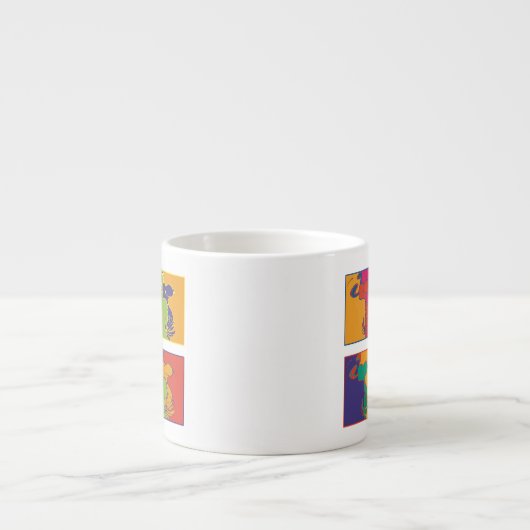 pinda's | Moderne Pop Art Snoopy Espresso Kop (Voorkant)