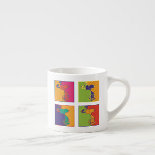 pinda's   Moderne Pop Art Snoopy Espresso Kop