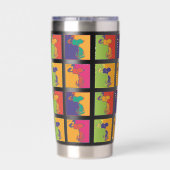 pinda's | Moderne Pop Art Snoopy Geïsoleerde Drinkbeker (Achterkant)