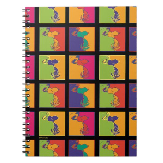 pinda's | Moderne Pop Art Snoopy Notitieboek (Voorkant)