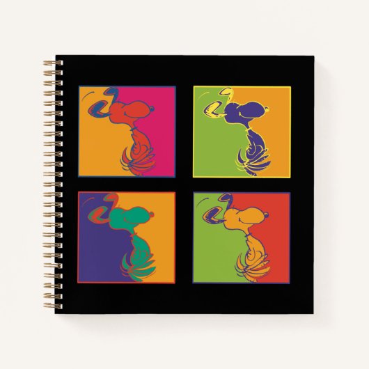 pinda's | Moderne Pop Art Snoopy Notitieboek (Voorkant)