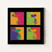 pinda's | Moderne Pop Art Snoopy Notitieboek (Achterkant)
