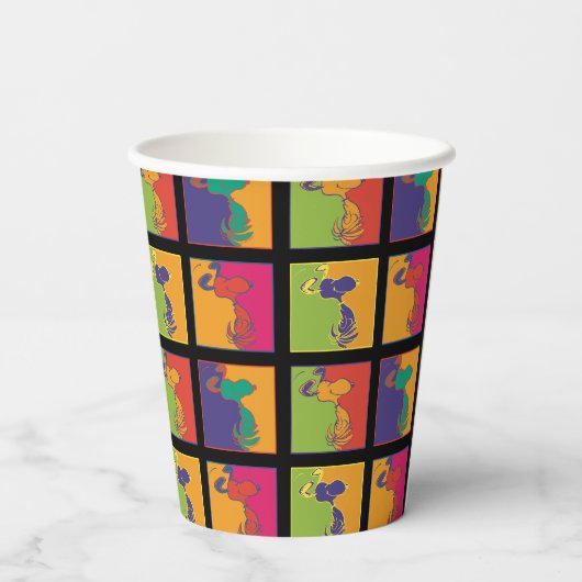 pinda's | Moderne Pop Art Snoopy Papieren Bekers (Achterkant)