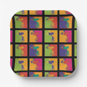 pinda's | Moderne Pop Art Snoopy Papieren Bordje (Voorkant)