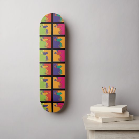 pinda's | Moderne Pop Art Snoopy Persoonlijk Skateboard (Muurkunst)