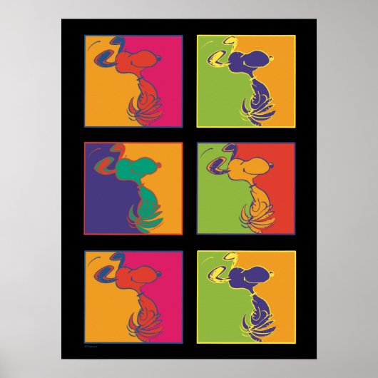 pinda's | Moderne Pop Art Snoopy Poster (Voorkant)