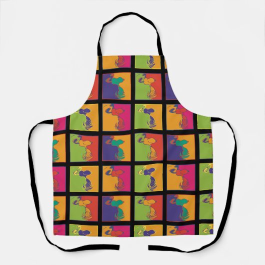 pinda's | Moderne Pop Art Snoopy Schort (Voorkant)