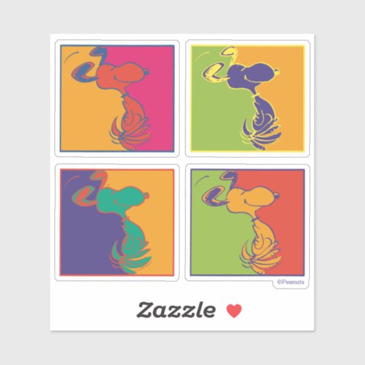 pinda's | Moderne Pop Art Snoopy Sticker (Vel)