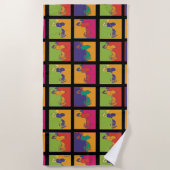 pinda's | Moderne Pop Art Snoopy Strandlaken (Voorkant)