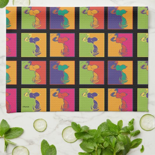 pinda's | Moderne Pop Art Snoopy Theedoek (Gevouwen)