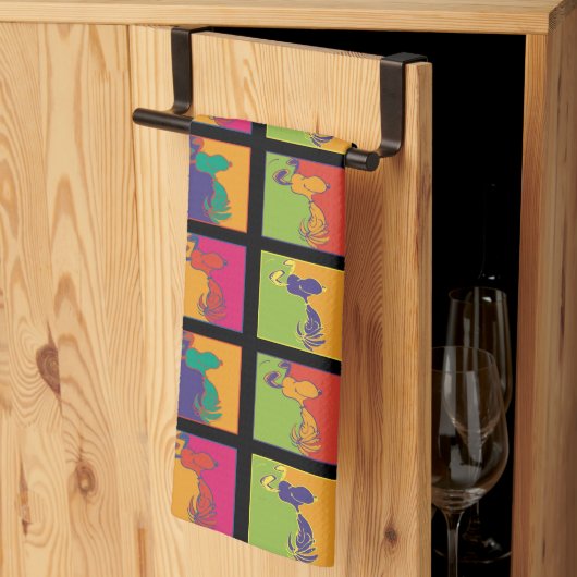 pinda's | Moderne Pop Art Snoopy Theedoek (Derde Gevouwen)