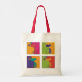 pinda's | Moderne Pop Art Snoopy Tote Bag (Achterkant)