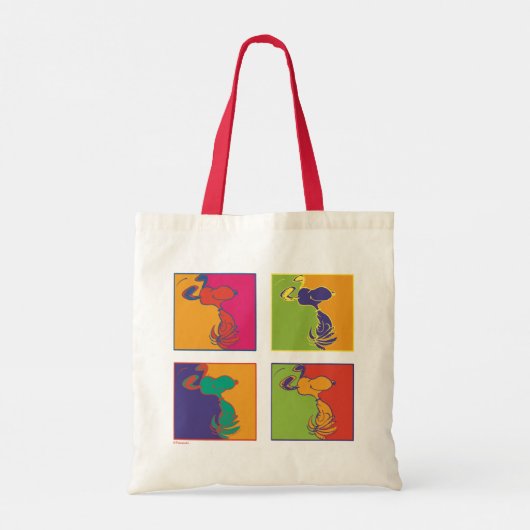 pinda's | Moderne Pop Art Snoopy Tote Bag (Achterkant)