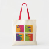 pinda's | Moderne Pop Art Snoopy Tote Bag (Voorkant)