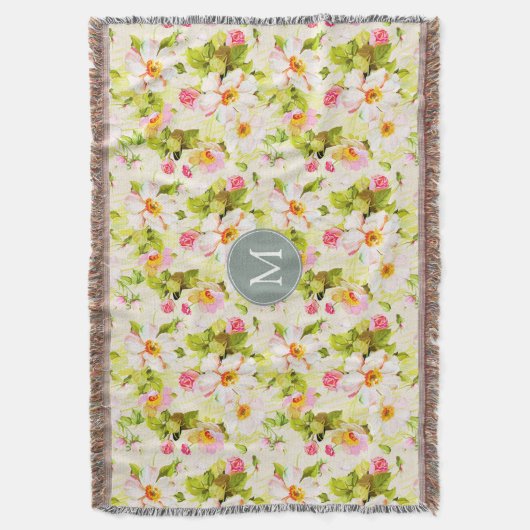  pinda's Monogram van Florence Throw B Deken (Voorkant Verticaal)