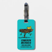 pinda's | Ontdopening van hout Bagagelabel (Achterkant verticaal)