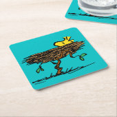 pinda's | Ontdopening van hout Kartonnen Onderzetters (Schuin)