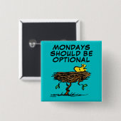 pinda's | Ontdopening van hout Vierkante Button 5,1 Cm (Voorkant /achterkant)