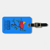 pinda's | Ontdoppen van hout in Snoopy's Dish Bagagelabel (Voorkant horizontaal)