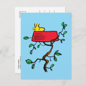 pinda's | Ontdoppen van hout in Snoopy's Dish Briefkaart (Voorkant / Achterkant)