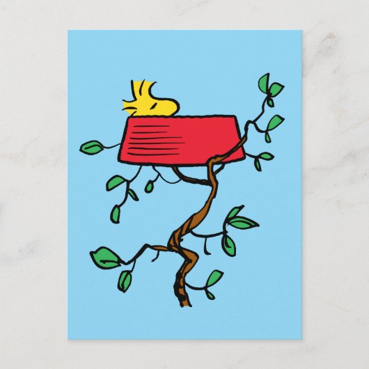 pinda's | Ontdoppen van hout in Snoopy's Dish Briefkaart (Voorkant)