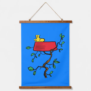 pinda's   Ontdoppen van hout in Snoopy's Dish Hangend Wandkleed