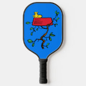 pinda's | Ontdoppen van hout in Snoopy's Dish Pickleball Paddle (Voorkant)